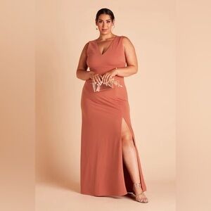 NWT Shamin Dress in Crepe Terracotta